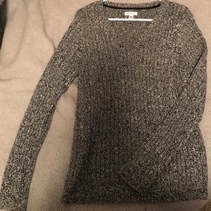 Grey V-Neck Sweater